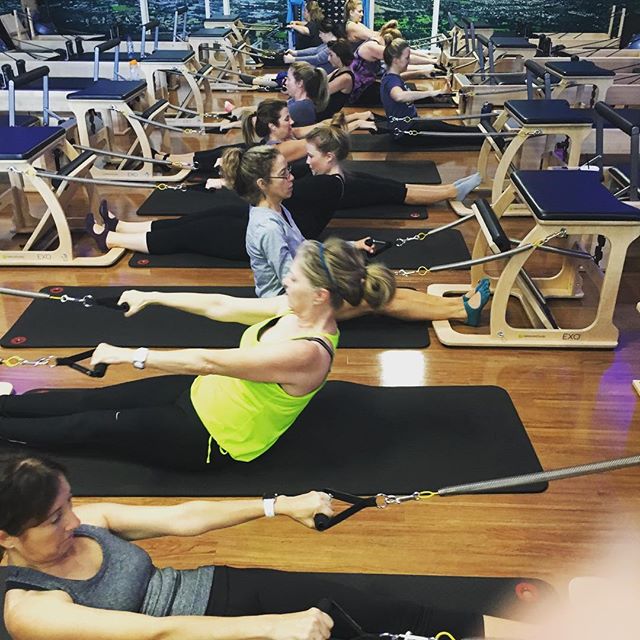 Pretty little line up this morning. We're working the Pilates roll down with the assist of springs on chair - so fun(ABS)!! If you've ever thought about trying Pilates CALL ME #gracefulpilates #clubpilatespleasanton #rolldown #pilates #love #abs #absworkout #ab #control #relaxtheshoulders