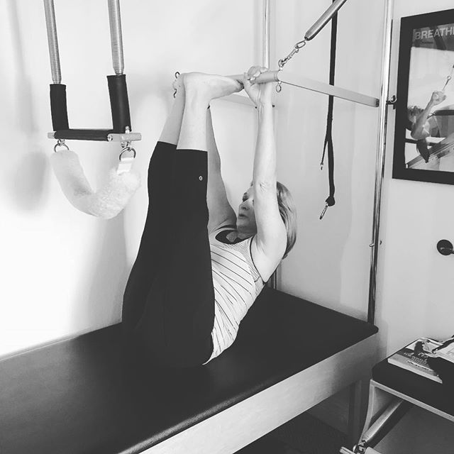 Doing the Monkey with my fabulous client Lynn at my home studio #gracefulpilates .  So you know what this means??? I got a new toy!!! I purchased a Pilates Cadillac❣️. YAY TEAM🤸🏼‍♂️. Can you tell I’m excited?  I’m excited️ I can now torture my clients in new and different ways that are so fun....wait...did I say that outloud🤭. What I mean to say is I will strengthen and lengthen my clients in ways they never dreamed of#pilatescadillac #monkey #pilatesmonkey #stretch #lengthen #abs #homestudio #livermore #letsworkout #pilatesstyle