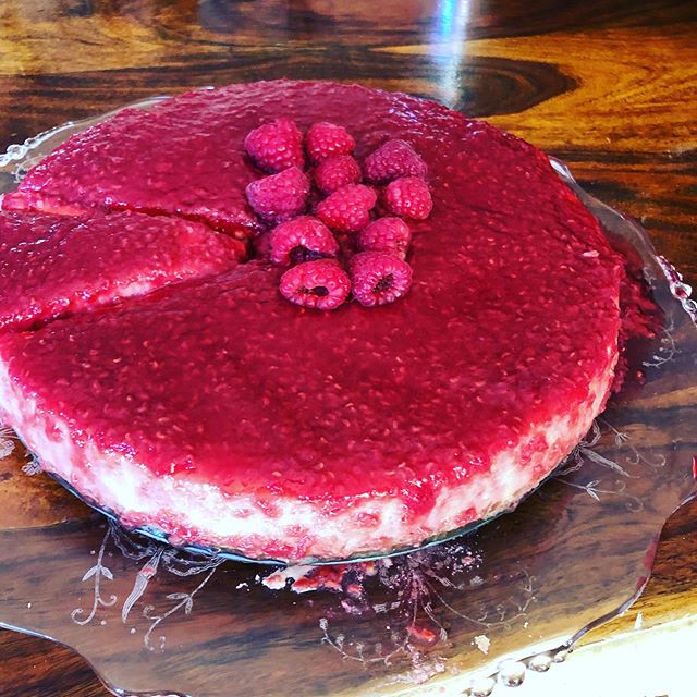 My “little chef” made this orange, raspberry cheesecake all by himself. Everything by scratch. My heart is bursting  @pepperoni_xd #cheesecake #baking #pride