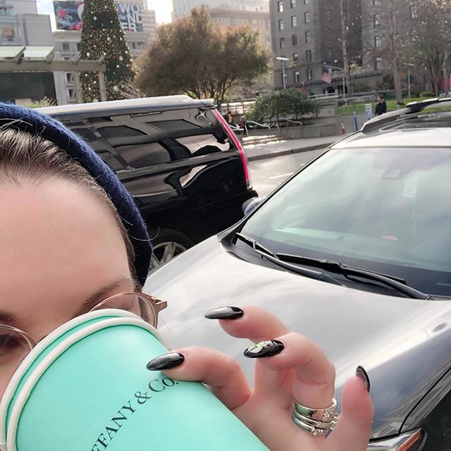 Just a cuppa in the city at the holidays  ️ #holidays #coffee #tiffany #familyday